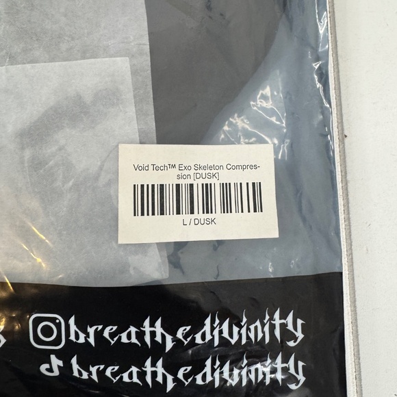NEW Breathe Divinity Void Tech Eco Skeleton Compression DUSK Large - Picture 8 of 11